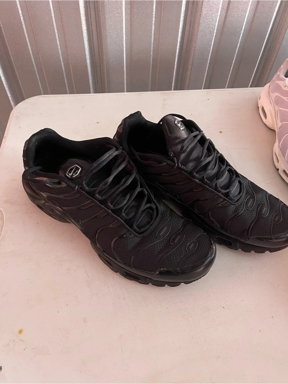 Nike Air Max Plus TN Triple Black – Men’s Size 15 – Restoration/Custom Project